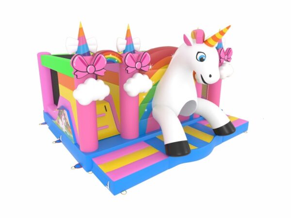 Unicorn met dubbele glijbaan